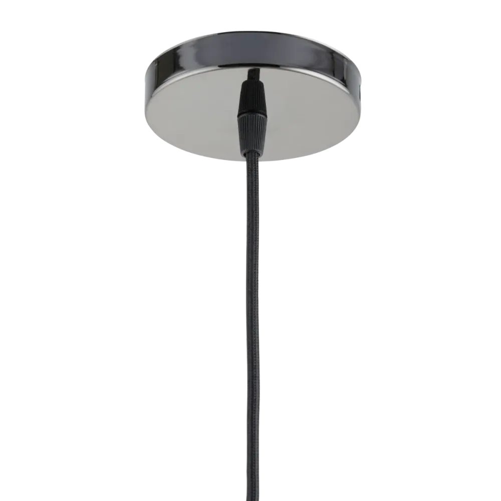 Lighto | Pendel Zwart Titanium | Inclusief Lichtbron Helder | Vintage | 1.5m Snoer | Met Plafondkap