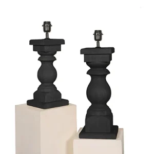 Baluster tafellamp 45cm zwart Lindeboom Wonen & Lifestyle