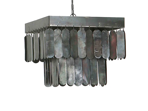 Hanglamp lamel vierkant 40x40cm Lindeboom Wonen & Lifestyle