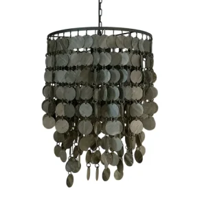 Hanglamp vineer zwart 45 cm Lindeboom Wonen & Lifestyle
