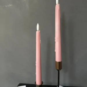 Licht roze druipkaarsen led 2stk timer Lindeboom Wonen & Lifestyle