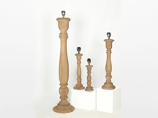 Tafellamp Boston almond 50cm Lindeboom Wonen & Lifestyle