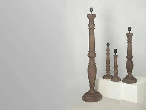 Tafellamp Miami umber 35 cm Lindeboom Wonen & Lifestyle