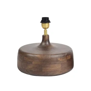 Tafellamp walnoot Ø 30 cm Lindeboom Wonen & Lifestyle