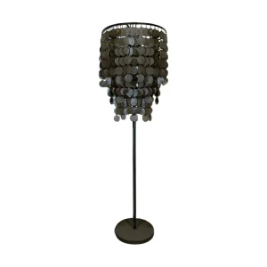 Vloerlamp vineer zwart 150cm 2552 Lindeboom Wonen & Lifestyle