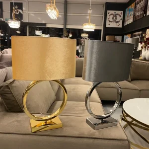 Tafel lamp - Yamina-Zilver - rond L&M
