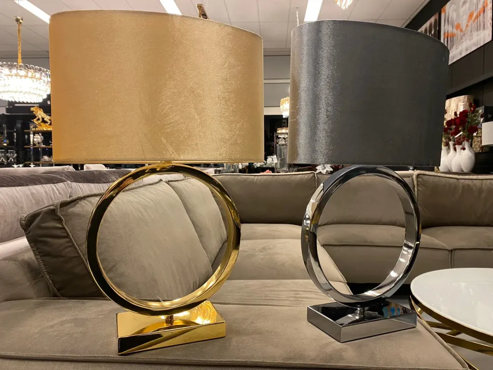 Tafel lamp - Yamina-Zilver - rond L&M