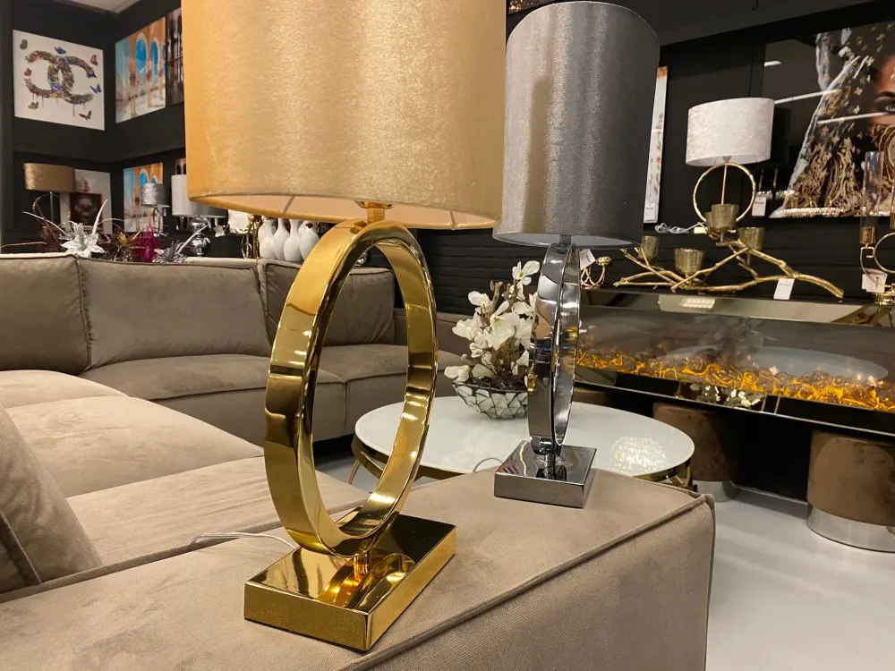 Tafel lamp - Yamina-Zilver - rond L&M