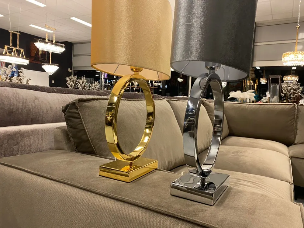 Tafel lamp - Yamina-Zilver - rond L&M