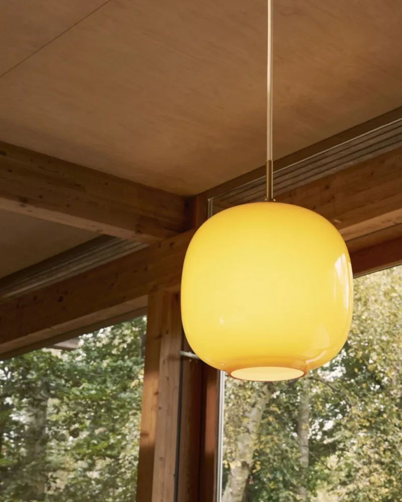 Louis Poulsen VL 45 Radiohus hanglamp Ø25 cm Brass/Glossy Amber
