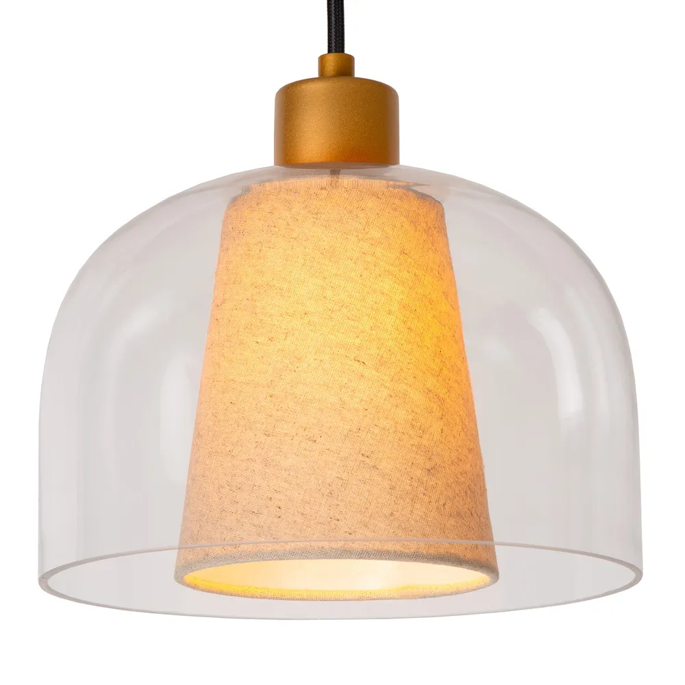 Hanglamp Gunhild | 3 hangend | Transparant Lucide