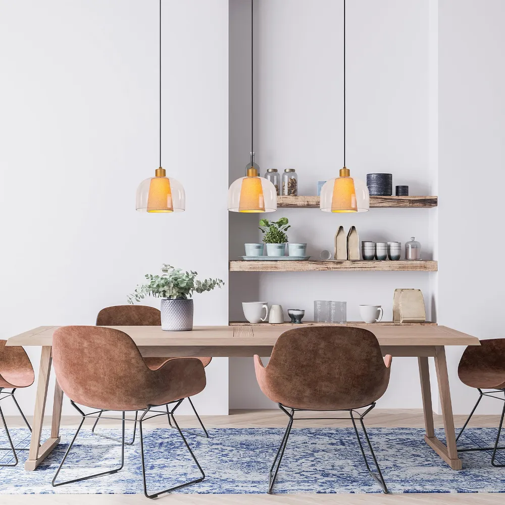 Hanglamp Gunhild | 3 op rij | Transparant Lucide