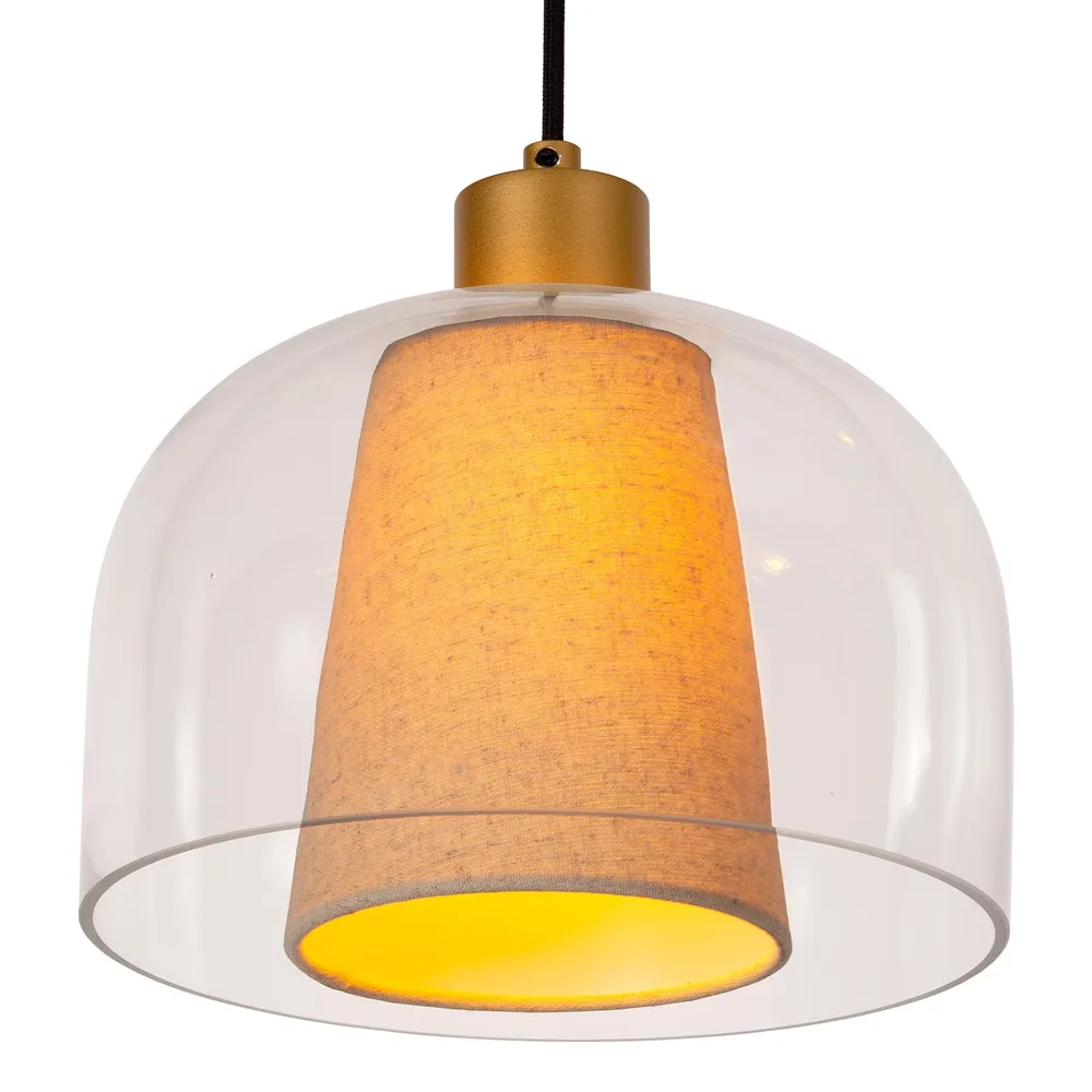 Hanglamp Gunhild | 3 op rij | Transparant Lucide