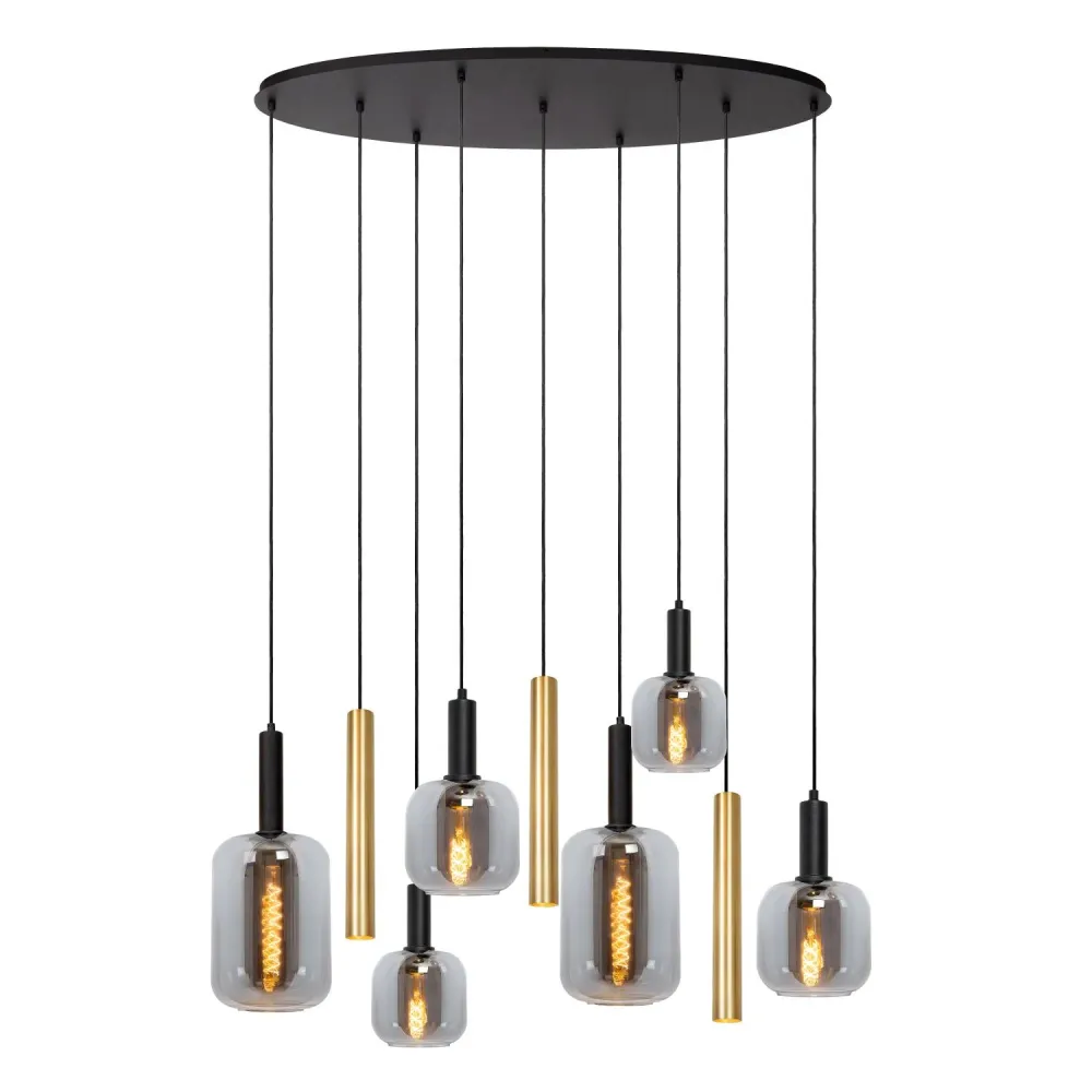Hanglamp Joanet | Goud Glas Lucide