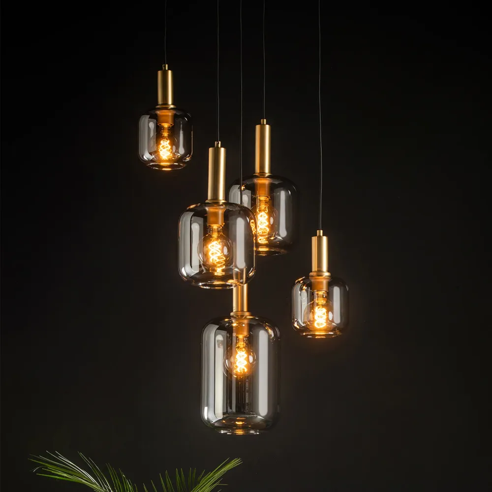 Hanglamp Joanet | 5 Lampen | Fumé Lucide