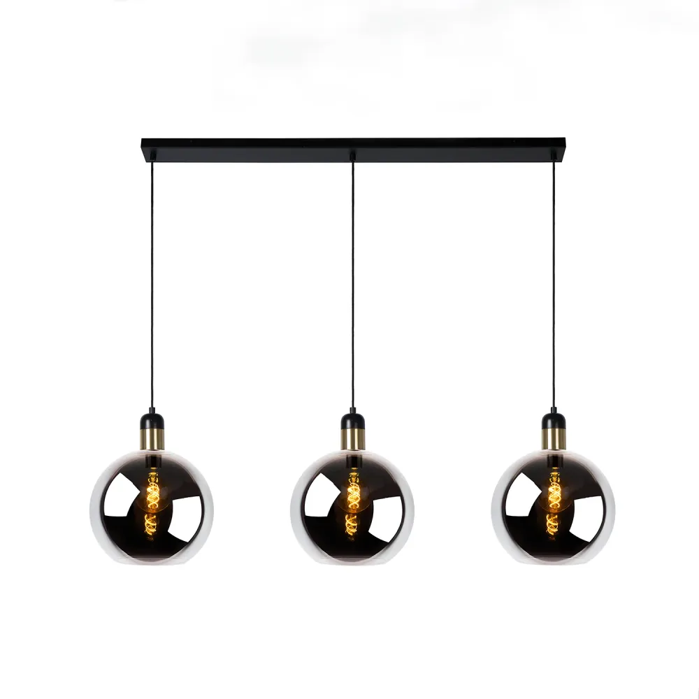 Hanglamp Julius | 3 Lampen | E27 | Fumé Lucide