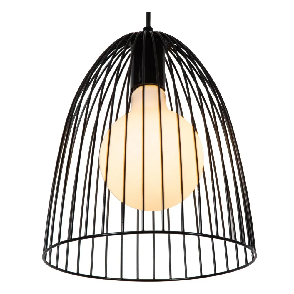 Hanglamp Macarons | Zwart Metaal Lucide