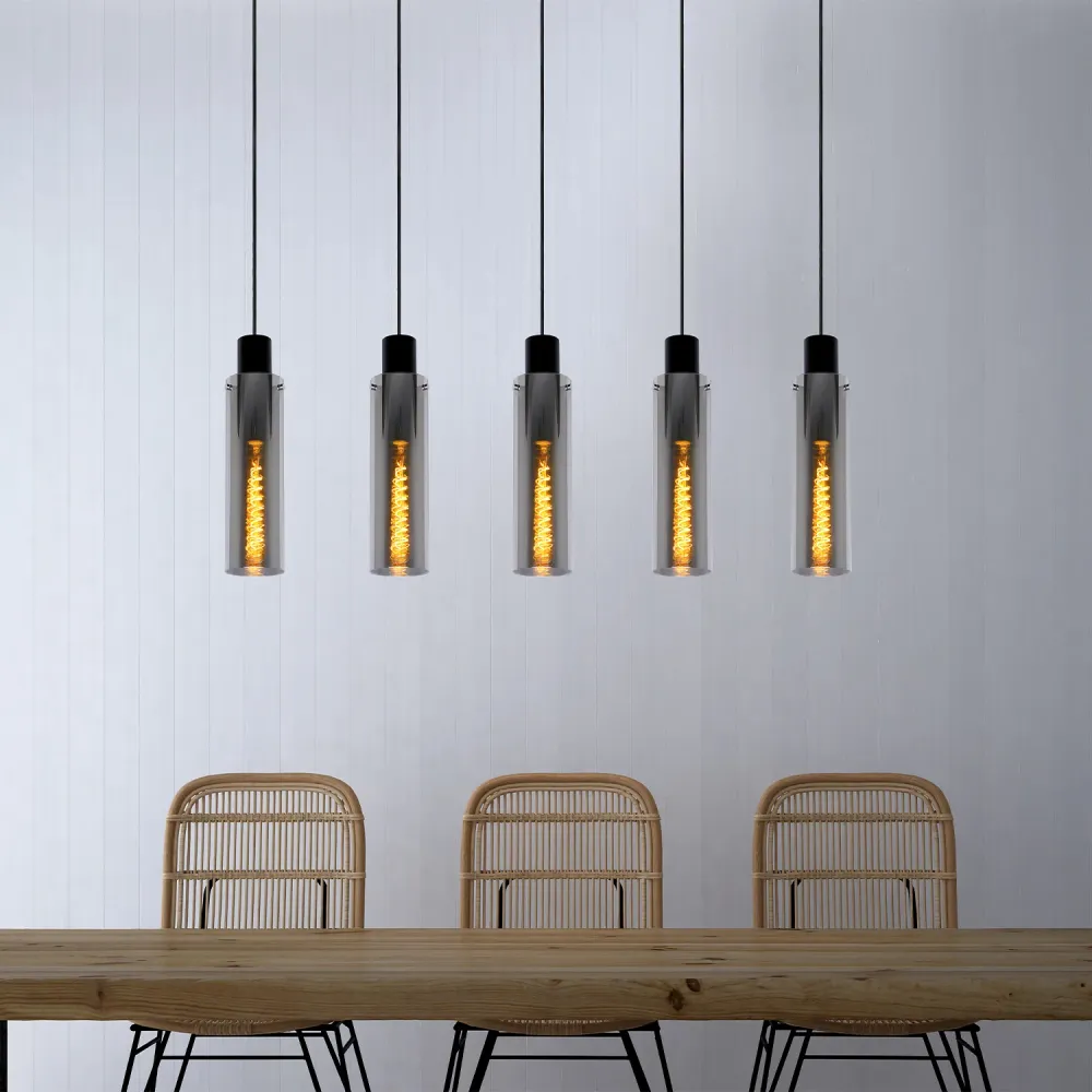 Hanglamp Orlando | 5 Lampen | Fumé Lucide