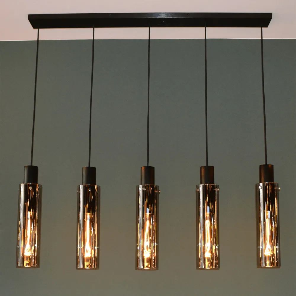 Hanglamp Orlando | 5 Lampen | Fumé Lucide