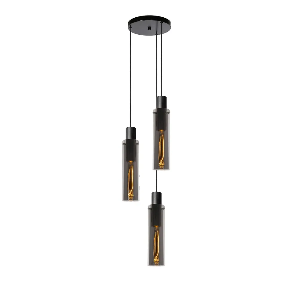 Hanglamp Orlando | 3 Lampen | Fumé Lucide