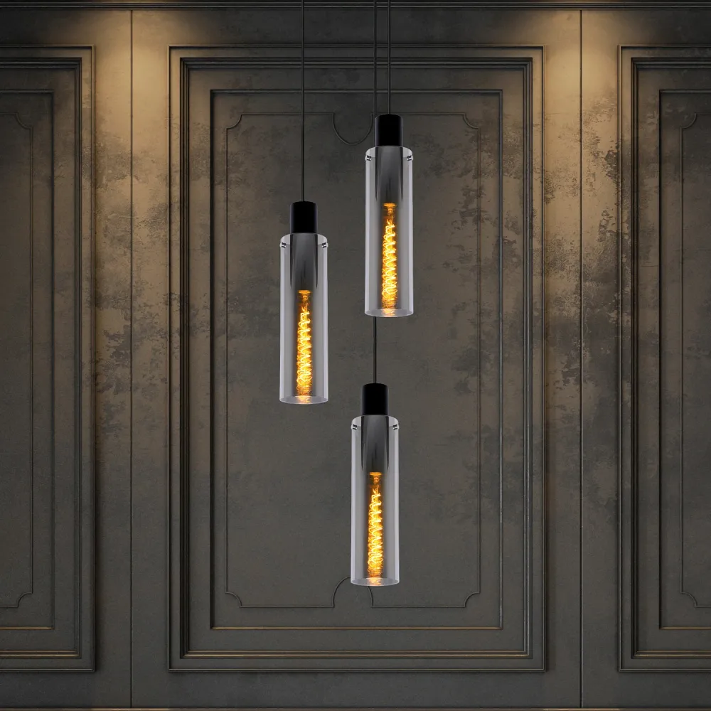 Hanglamp Orlando | 3 Lampen | Fumé Lucide