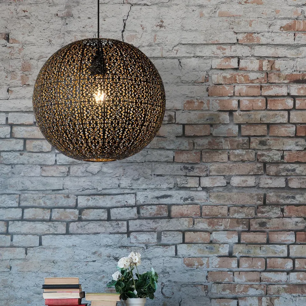 Hanglamp Tahar | Zwart Metaal Lucide
