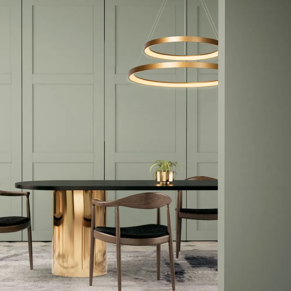 Hanglamp Vidal | 2 Lampen | Ø 78 cm | Goud Lucide