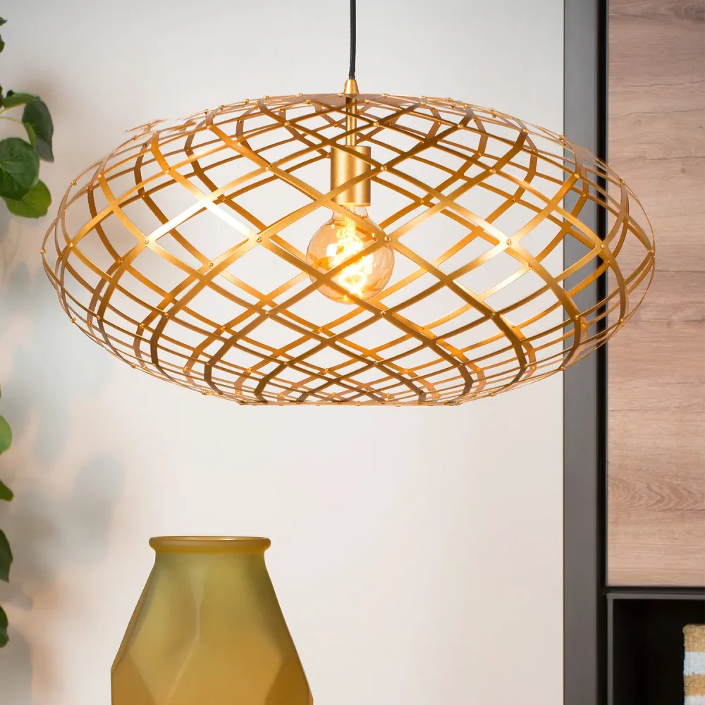 Hanglamp Wolfram | Ø 12,5 cm | Goud Lucide