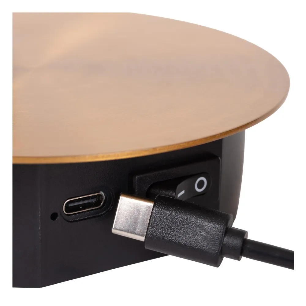 Lucide bedlamp JOLIJN - Geïntegreerde LED - Mat Goud / Messing
