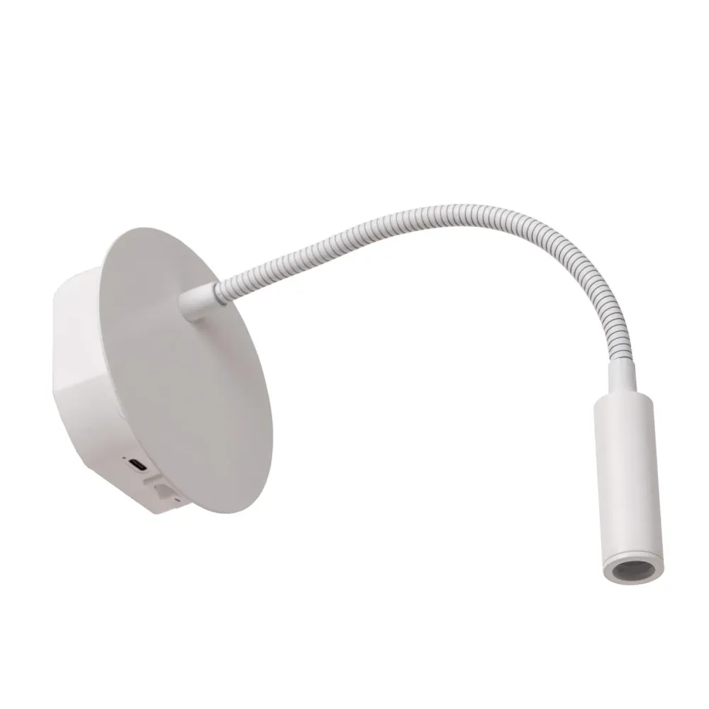 Lucide bedlamp JOLIJN - Geïntegreerde LED - Wit