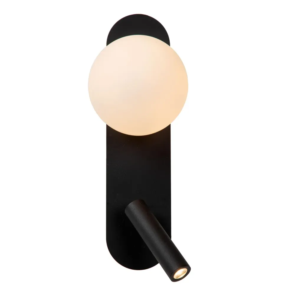 Lucide bedlamp KELLY - Geïntegreerde LED - Zwart