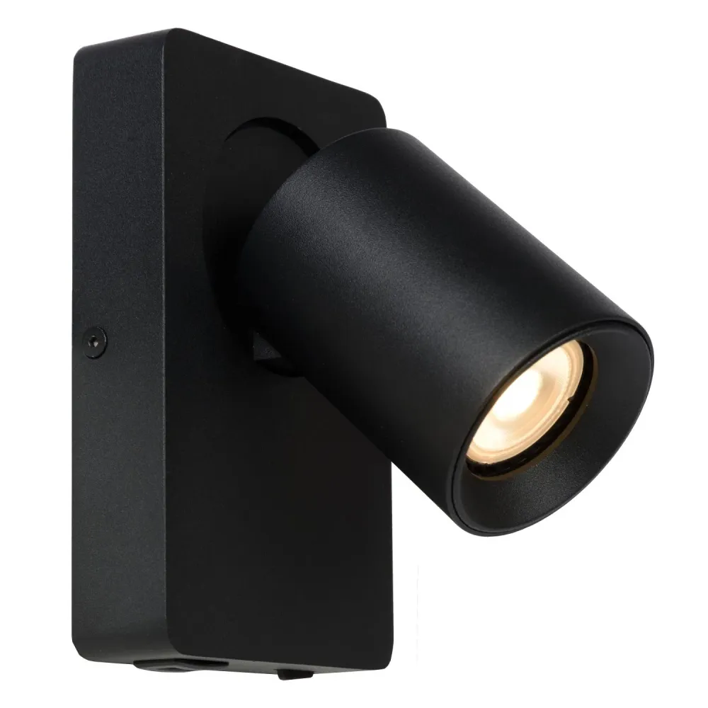 Lucide bedlamp NIGEL - 1xGU10 - Zwart