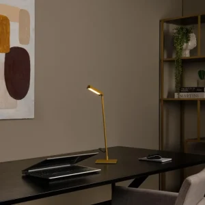 Lucide bureaulamp LAVALE - Geïntegreerde LED - Okergeel