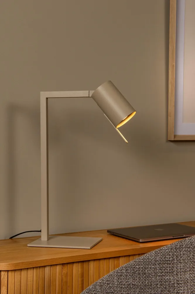 Lucide bureaulamp LESLEY - 1xGU10 - Taupe