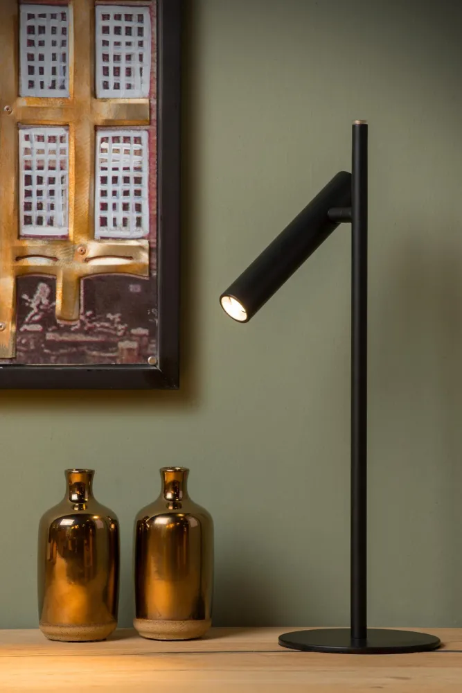 Lucide bureaulamp PHILON - Geïntegreerde LED - Zwart