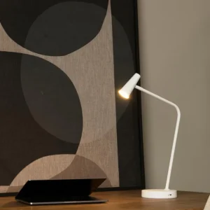Lucide bureaulamp STIRLING - Geïntegreerde LED - Wit