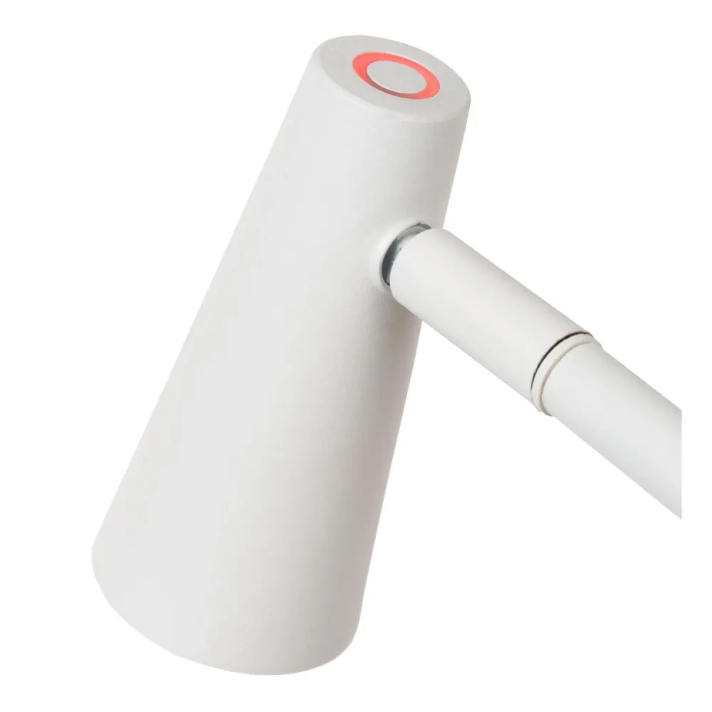 Lucide bureaulamp STIRLING - Geïntegreerde LED - Wit