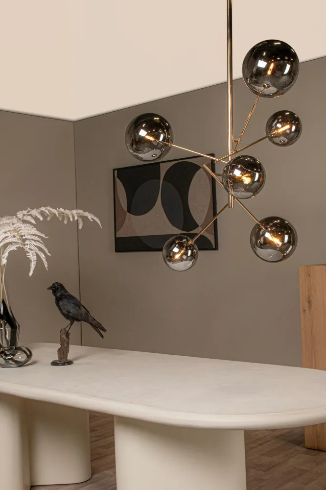 Lucide hanglamp ALARA - 6xG4 - Goud