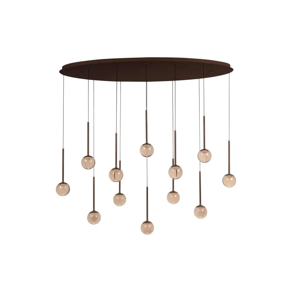 Lucide hanglamp CALINA - Geïntegreerde LED - Koffie