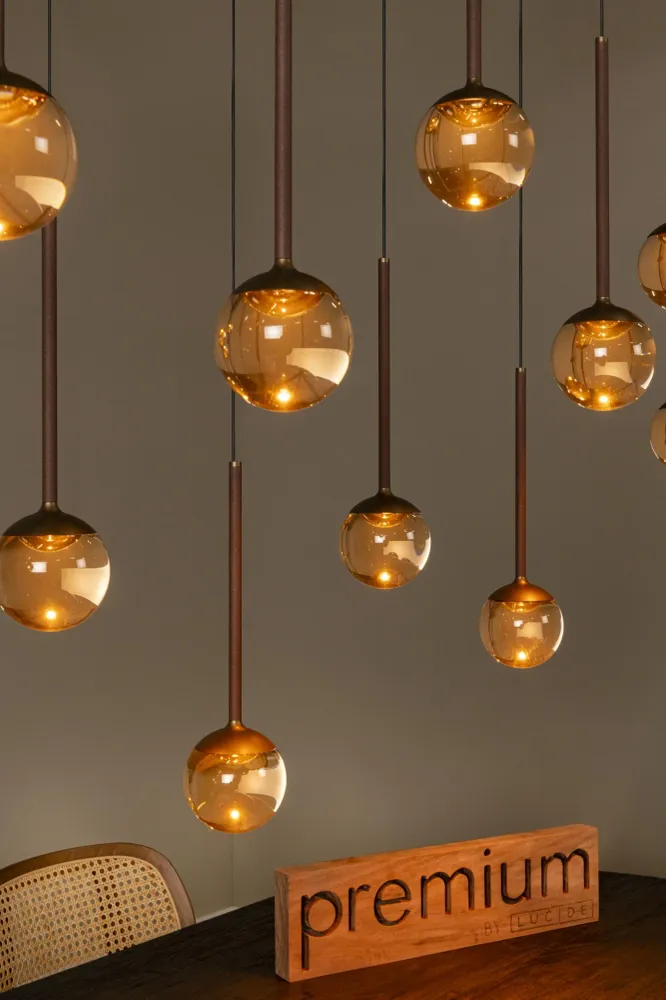 Lucide hanglamp CALINA - Geïntegreerde LED - Koffie