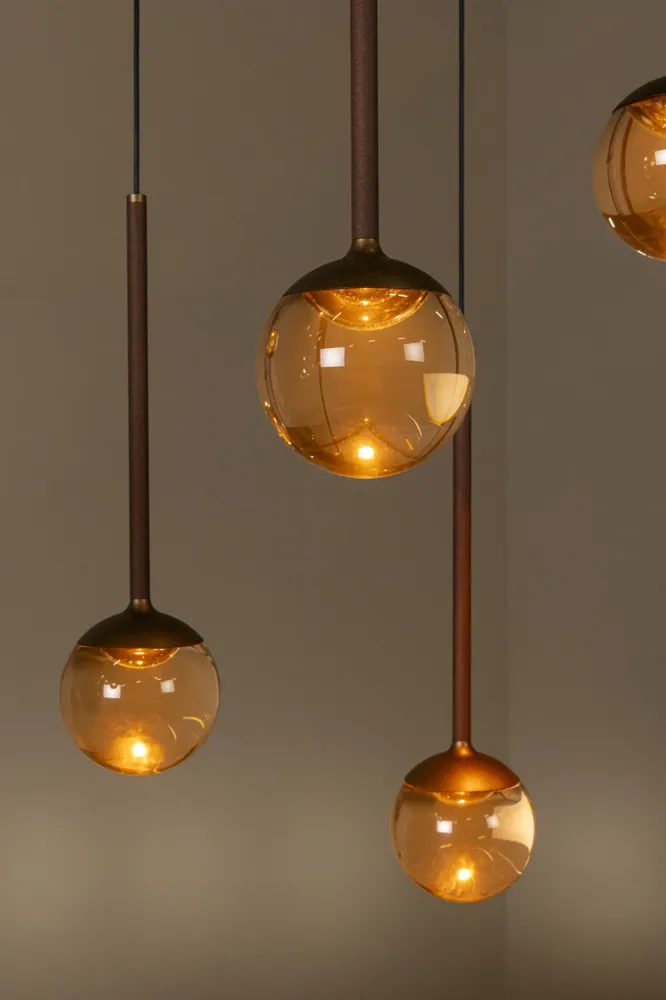 Lucide hanglamp CALINA - Geïntegreerde LED - Koffie