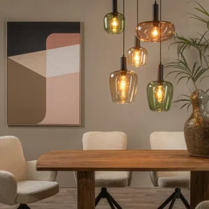 Lucide hanglamp ILONA - 5xE27 - Zwart