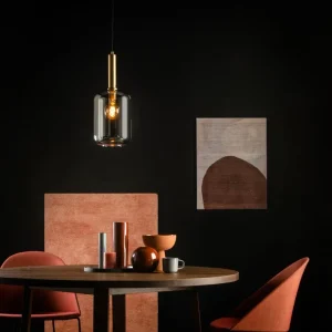 Lucide hanglamp JOANET - 1xE27 - Fumé