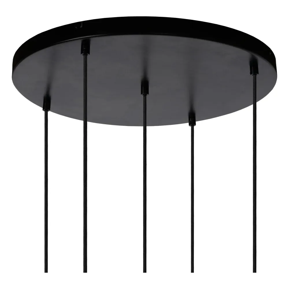 Lucide hanglamp JOANET - 5xE27 - Fumé