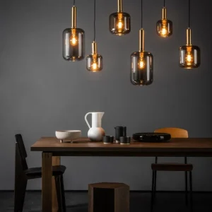 Lucide hanglamp JOANET - 6xE27 - Fumé