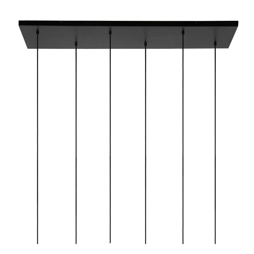Lucide hanglamp JOANET - 6xE27 - Fumé
