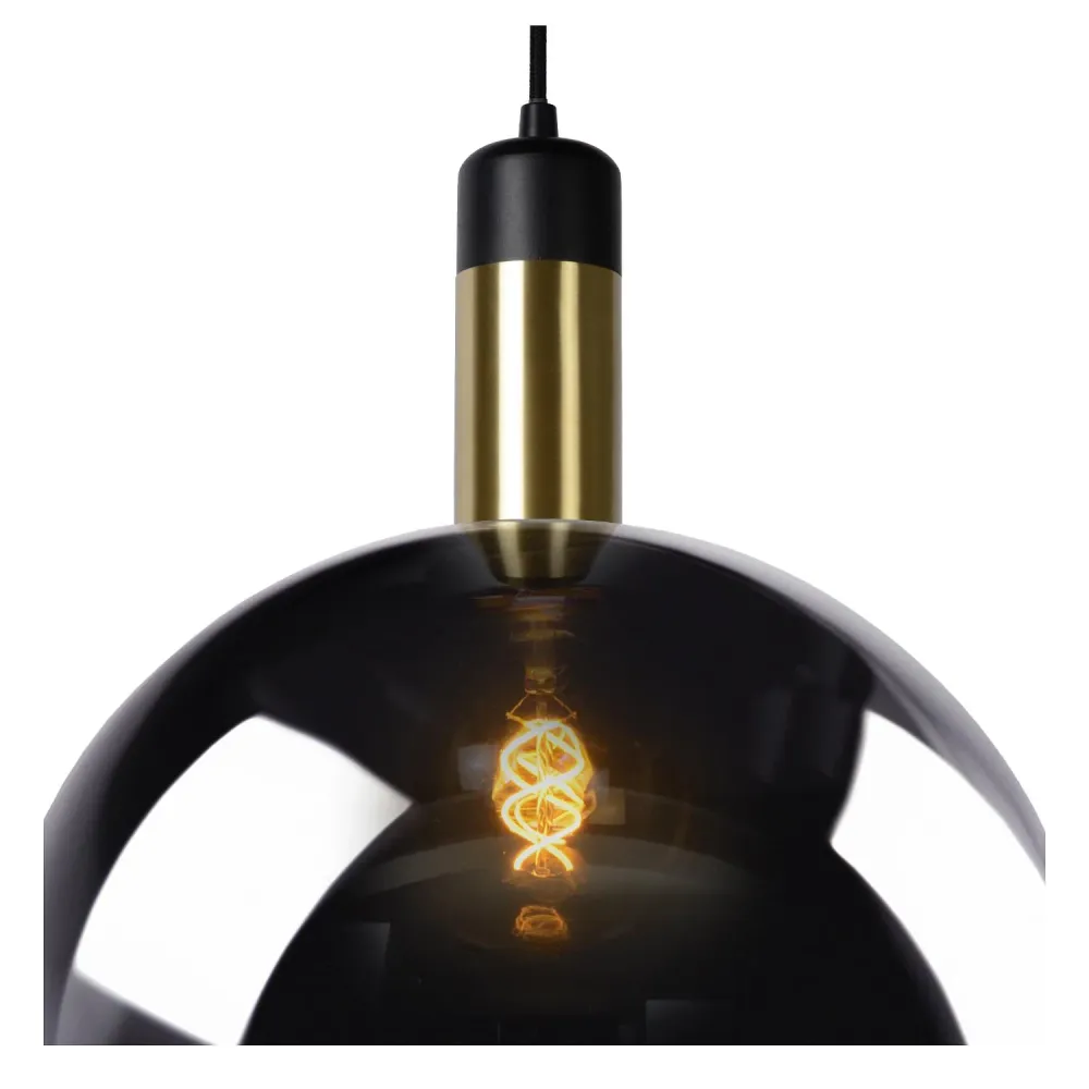 Lucide hanglamp JULIUS - 1xE27 - Fumé