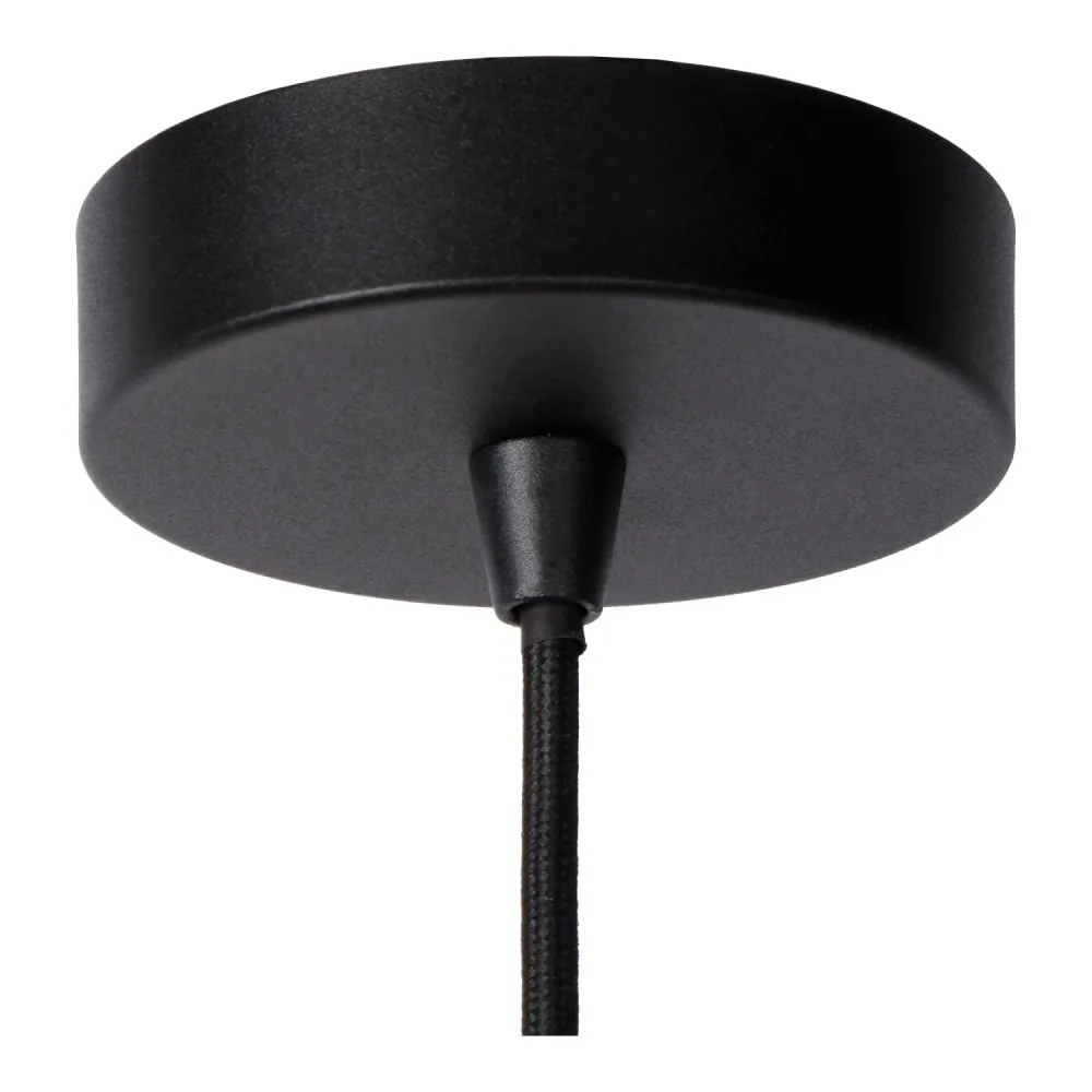 Lucide hanglamp LESTER - 6xE27 - Zwart