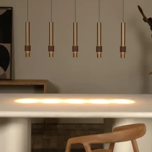 Lucide hanglamp MARGARY - Geïntegreerde LED - Koffie
