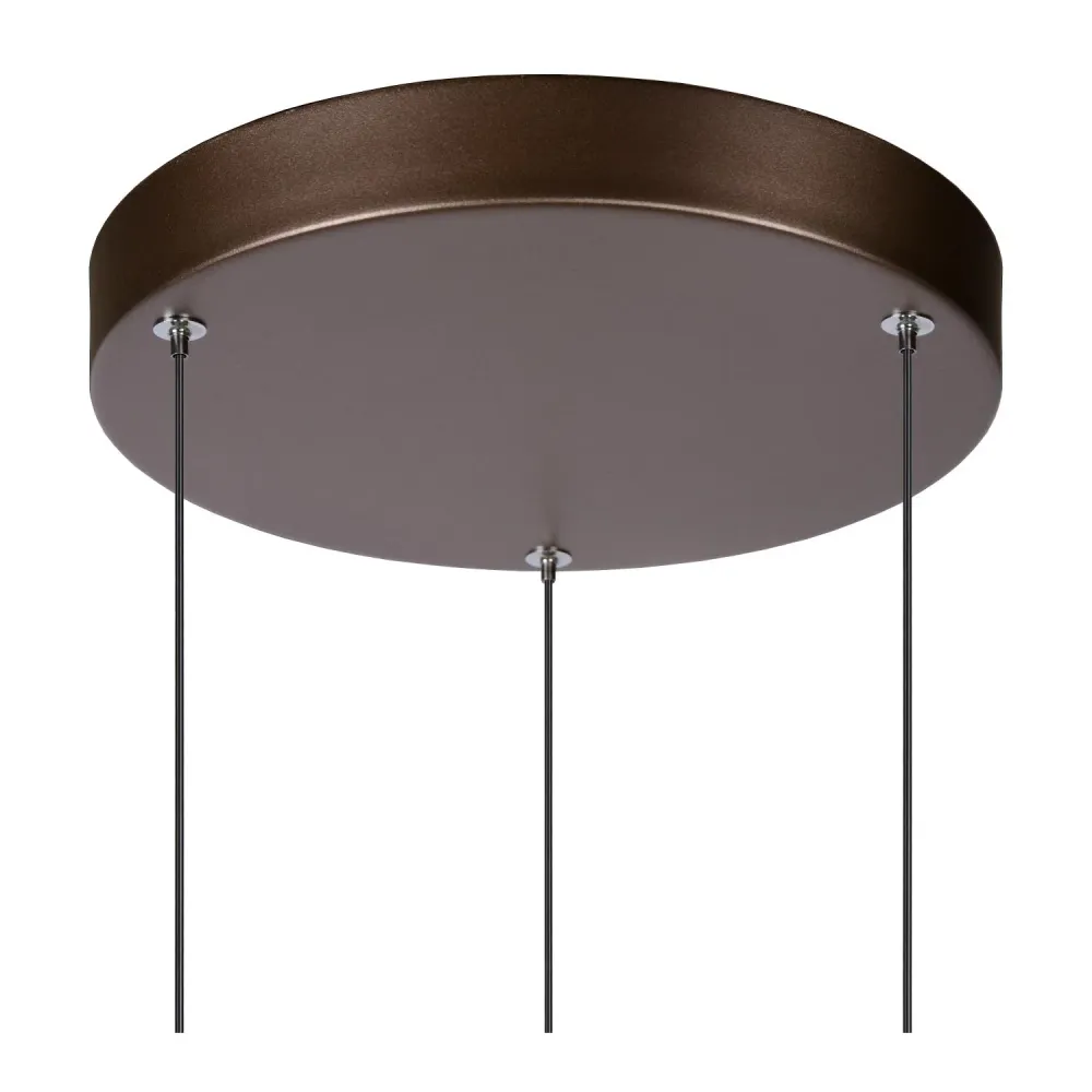 Lucide hanglamp MARGARY - Geïntegreerde LED - Koffie